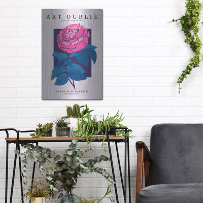 Mur de métal Winston Porter «Fuchsia Peony» par Design Fabrikken