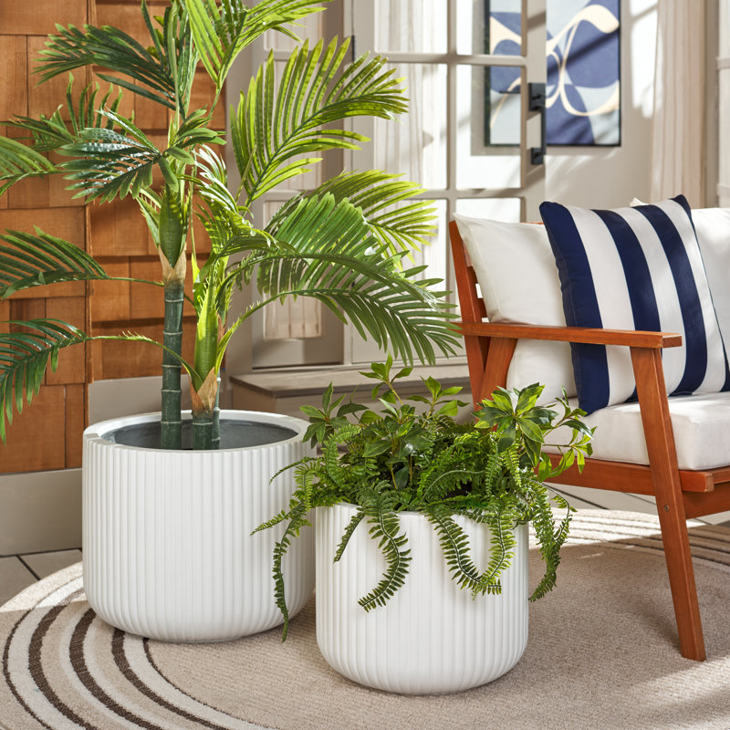 Norah Planter Pot Set2, White