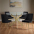 Meridian Furniture Juana Dining Table + 4 Dining Chair Set