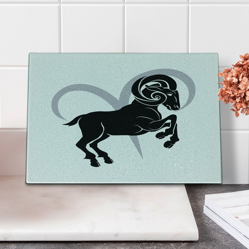 Silhouette de bélier Ambesonne Zodiac Aries