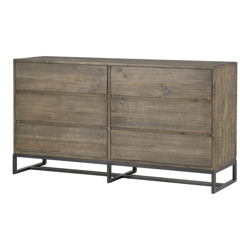 Commode 6 tiroirs H 63 po Henson