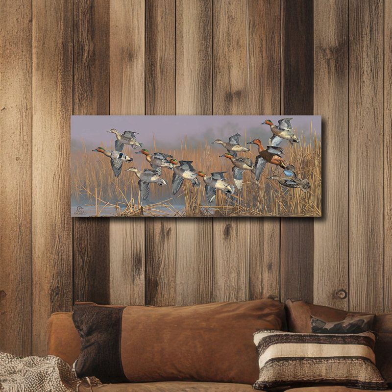 Panneau mural rustique en bois « Teal Time », 30 x 76 cm.