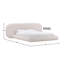 Lit plateforme tapissier Ringo, Kaia Snow-1493284368