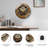 Owl Wall Clock Decor Art - 24‘’ Modern Glass Wall Clock