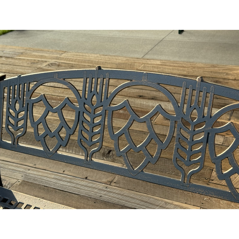 Banc de jardin en métal