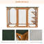 Abri pour chat en bois Catio, cage pour chat avec plateformes