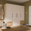 Minija 4 Door Manufactured Wood Wardrobe-2030194543