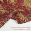 Jeté classique en damas pour canapé-lit, couverture décorative de luxe bourgogne 52 po x 72 po-122578559