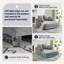 3 Piece Living Room Sets Sofa Sofa Bed & Drawer End Table