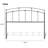 Francisco Twin Headboard Only - Black Walnut-1678645901