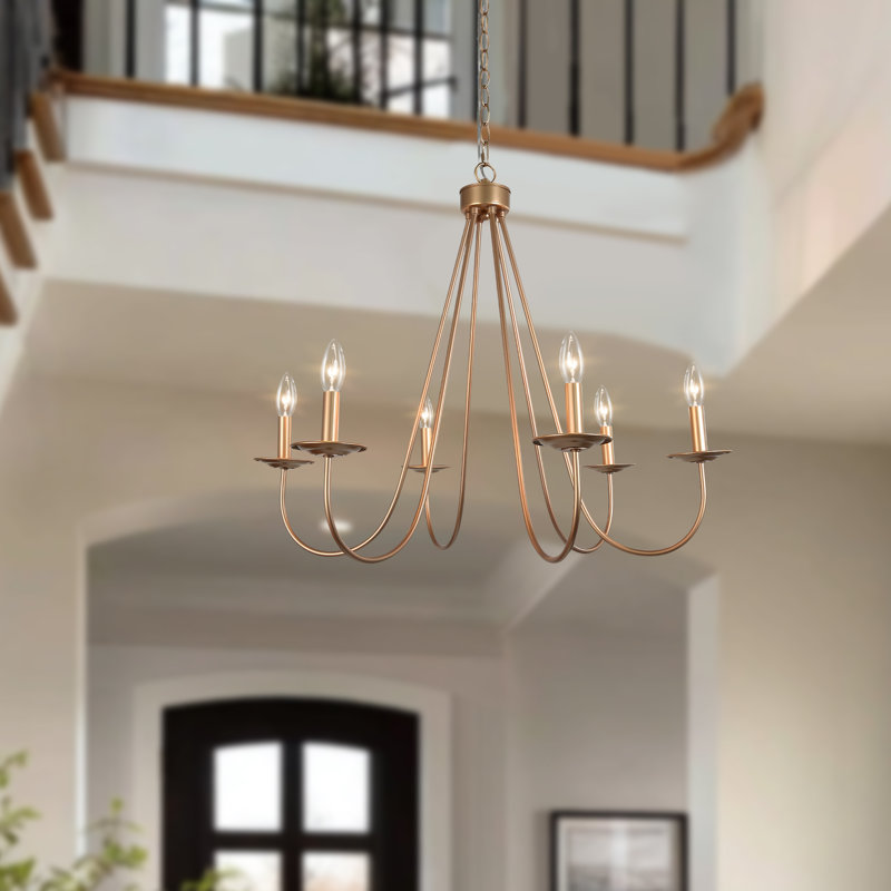 Lustre doré moderne 6 lumières Modern