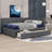 Cathaline Full Size Upholstered Daybed with 2 Storage Drawers Sofa Bed Frame-1496762141
