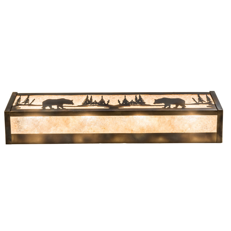 4 - Light Vanity Light, Burnished Antique Copper