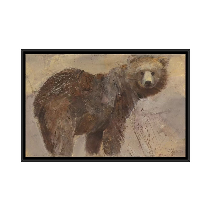 «Backward Glance», reproduction d'art sur toile tendue, H 18 po x l 26 po x P 1,5 po, Toile avec cadre noir, Pas de tapis