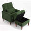 Upholstered Armchair with Footstool-1354990034