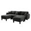 Canapé modulaire en U à 3 places Boucle Fabric-1858422081
