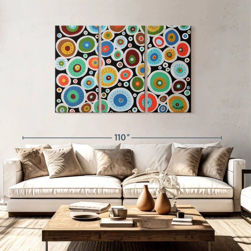 Avery Round Blooms, 48" H x 74" W