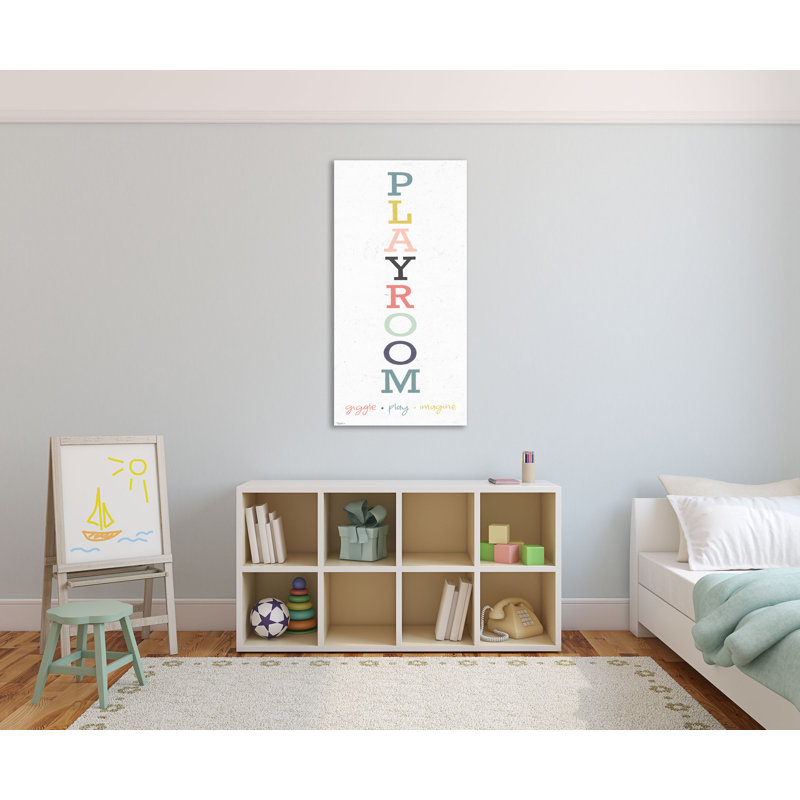"Playroom 2", toile tendue par Gigi Louise, H 48 po x l 24 po x P 1,5 po