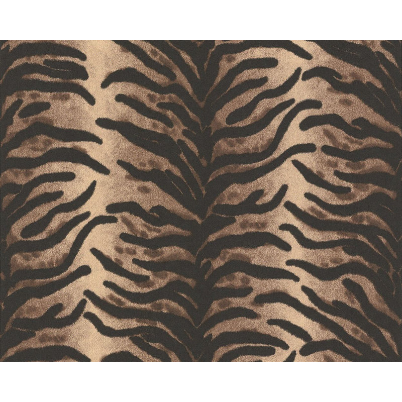 Rouleau de papier peint L 33 pi x l 21 po, Noir / brun