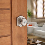 Carnaby Keyed (Entry) Door Knob with Arch Rosette and Smartkey