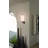Diaonetta Clear Glass Tubes Single Light Wall Sconce Metal Rings Bathroom Vanity Light