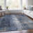 Machine Washable Indoor/Outdoor Xhevrie Navy Rug-1619527894