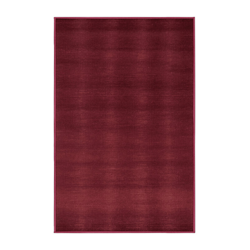 Tapis rouge uni lavable à la machine, Rectangle 5 pi x 7 pi