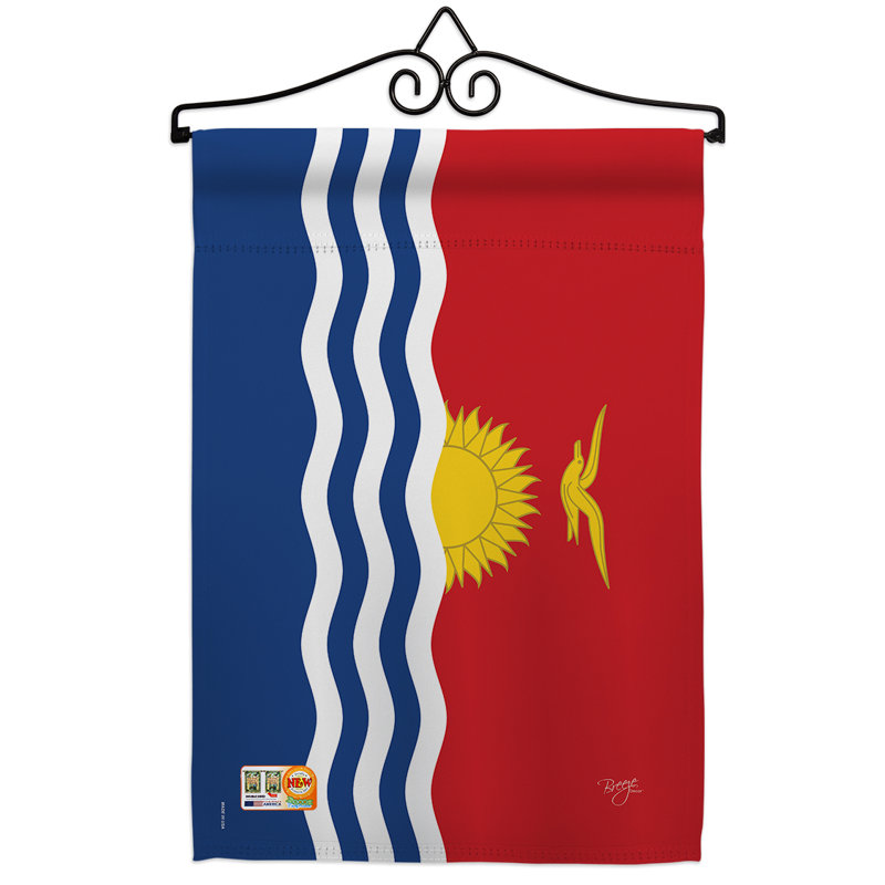 Impressions décoratives de polyester de 2 côtés 19 x 13 po  drapeau de jardin