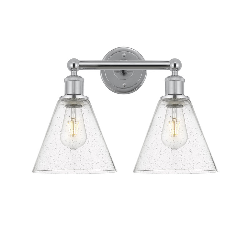 Éclairage pour meuble-lavabo à 2 lumières à intensité variable Beva, Chrome poli