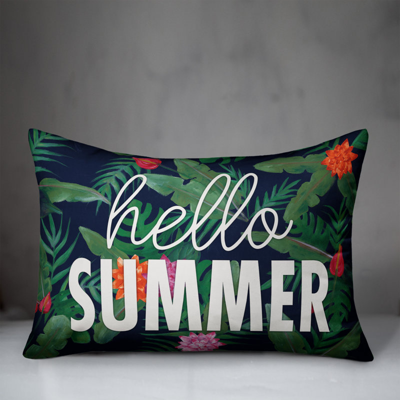  Coussin lombaire intérieur / extérieur Tropical Hello Summer
