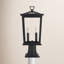 Lampadaire d'extérieur noir de 8,5 pouces Jamila