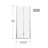 Goodyo Pivot Shower Doors, 32" W X 72" H Frameless Bifold Swing Shower Door,1/4" (6Mm) Clear Tempered Glass, Chrome Finish Hardware, Reversible Installation