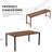 Razieh 4 - Person Patio Dining Set with Rectangular Table-1618508771