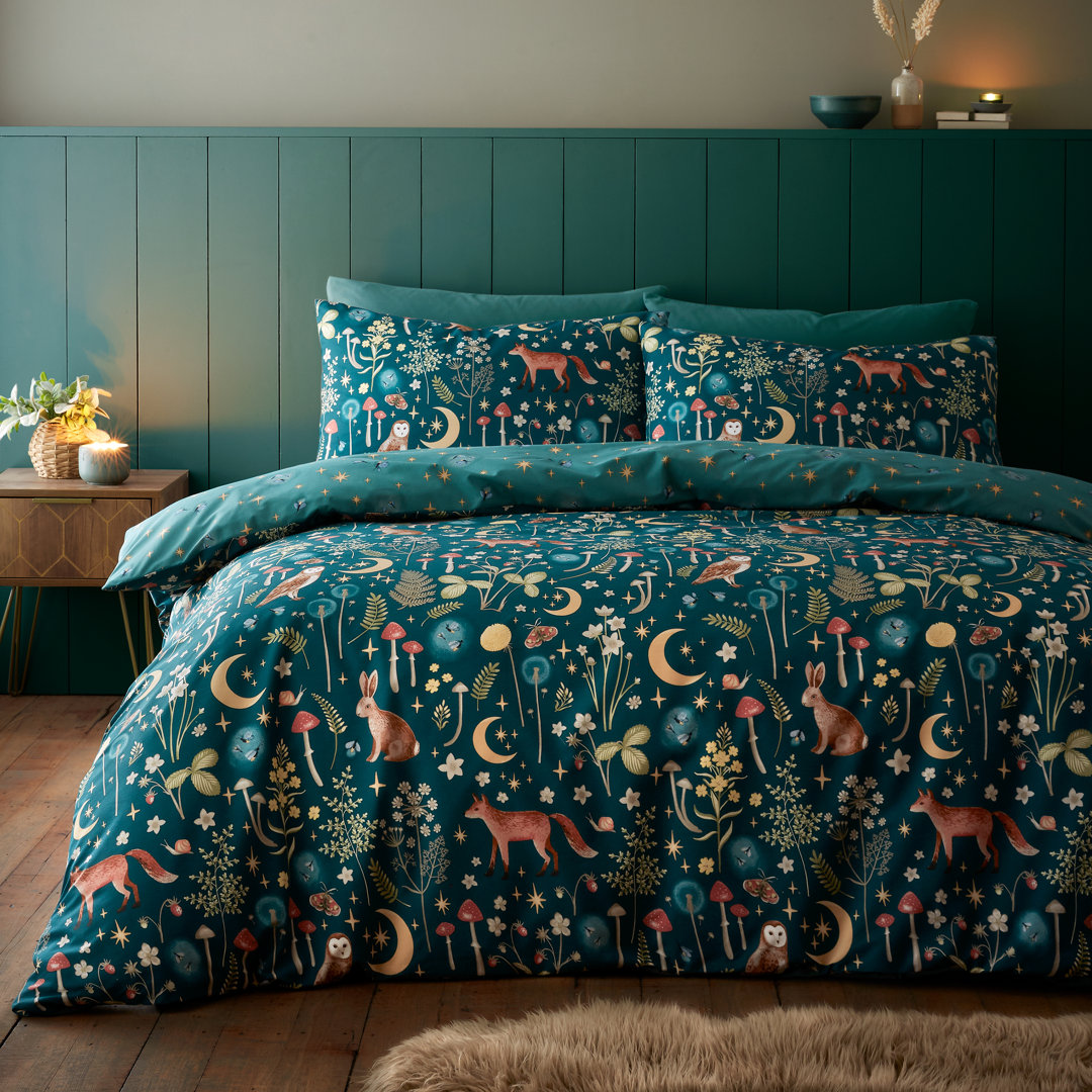 Enchanted Twilight Animals Duvet Cover Set