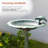 31" Tall Outdoor Antique Flower Birdbath with Bird Decoration Yard Statue, Durable Polypropylene Construction for Patio, Deck, or Yard
