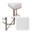 Tabouret de comptoir rembourré sans dossier H 26 po