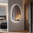 Asymetrical Accent Wall Mirror with Lights