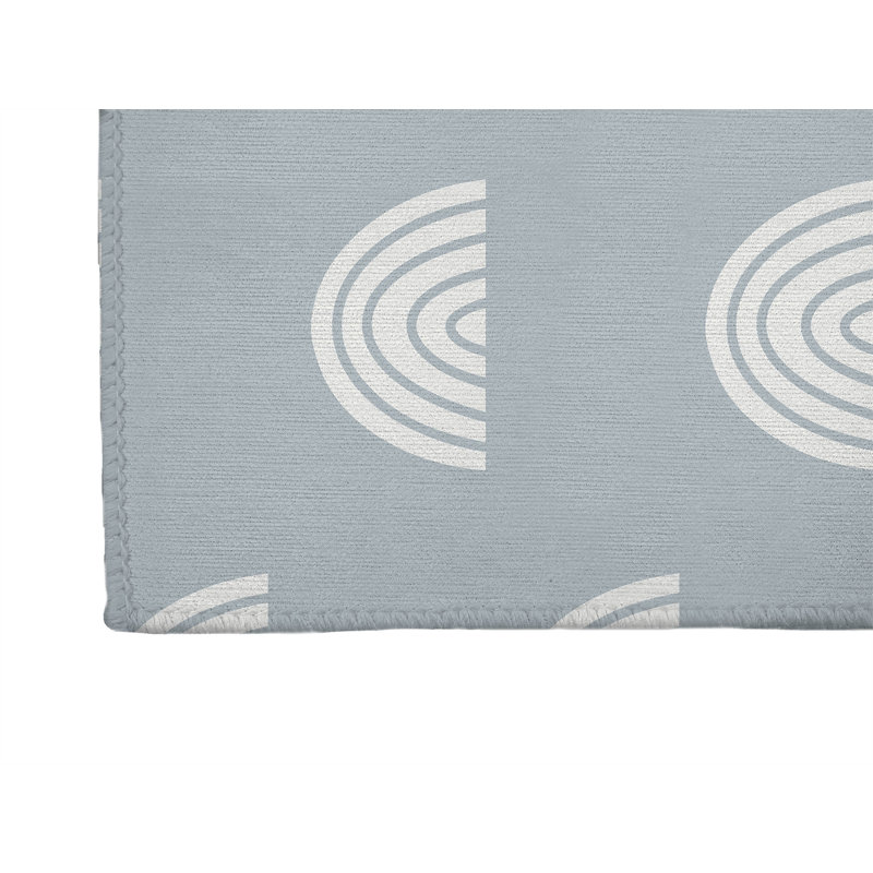 Paillasson Bows, Bleu ardoise, L 60 po x L 84 po