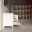 Meuble-lavabo double Romio de 72 po avec comptoir en composite de pierre blanche de Carrare