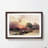 Sunset by the Great Sphinx Pyramids of Giza by David Roberts - Picture Frame Painting Print-55642142-55642143