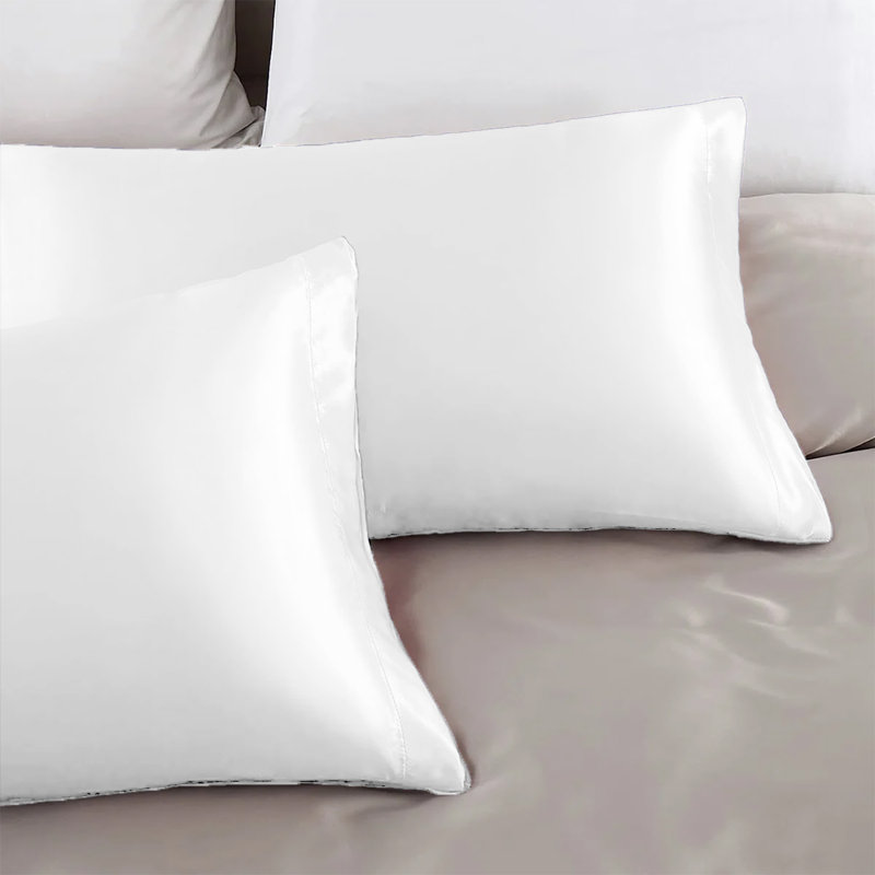 Satin Standard Pillowcase - Set of 2, Ivory
