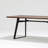 Walnut iron dining table