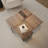 29.5" Modern Modular Curved Solid Wood Coffee Table,Easy Assembly