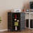 8 Drawers Corner Dresser With Storage Fabric Drawers And Open Shelves For Small Space，Bedroom，Entryway，Living Room (Black Wood Veins)