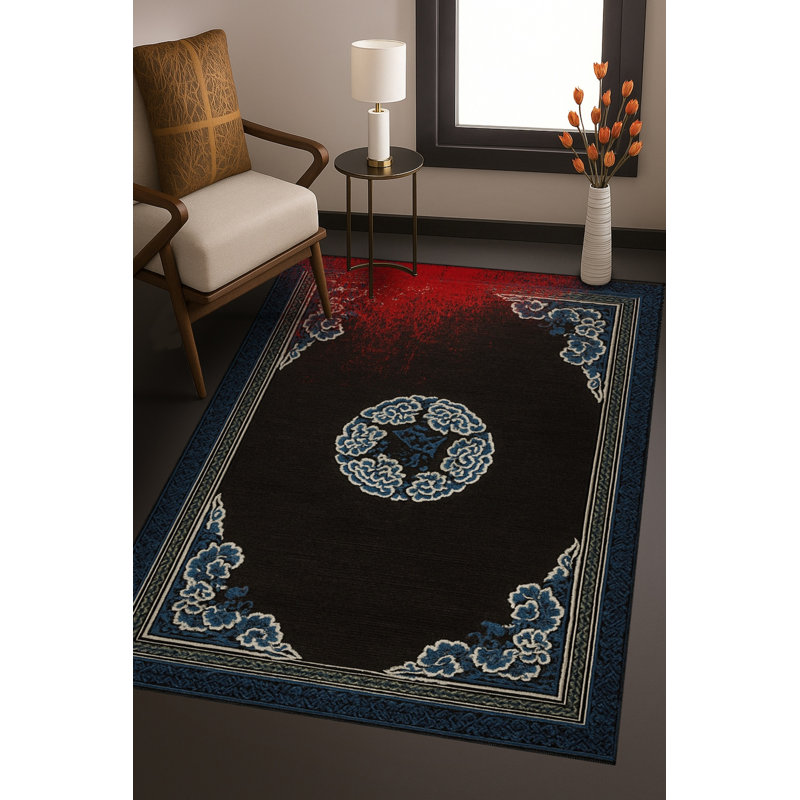 Tapis beige tissé traditionnel Mosso, 3'11" x 5'11"