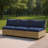 Weather - Resistant Outdoor Wicker Loveseat With Galvanized Steel Frame, Olefin Cushions For Patio-1467572071