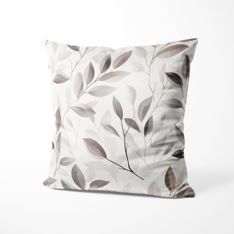Coussin Floral, H 16 po x l 16 po