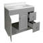 Meuble-lavabo de 37 po Wyndham avec comptoir à un trou, entièrement assemblé-101466735
