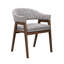 Table de salle à manger carrée en bois avec chaises en noyer 5 pièces Collinsworth