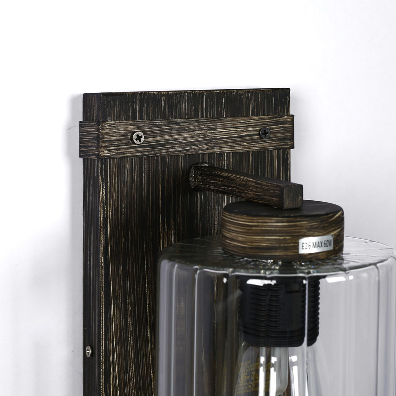 Asfak Wood Flush Mounted Sconce